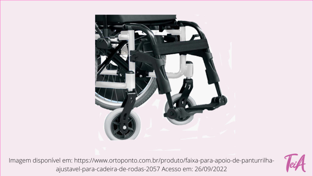 Essa faixa de suporte serve para apoio da panturrilha e pode ser ajustável.