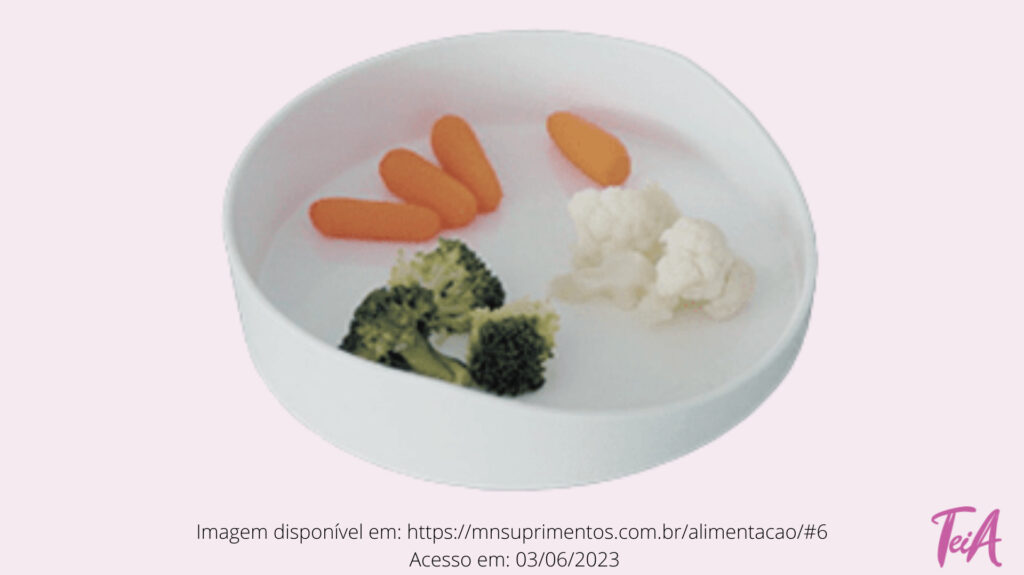 Funciona como um aparato para o alimento: facilita a colocação do alimento no talher e evita que seja derramado.