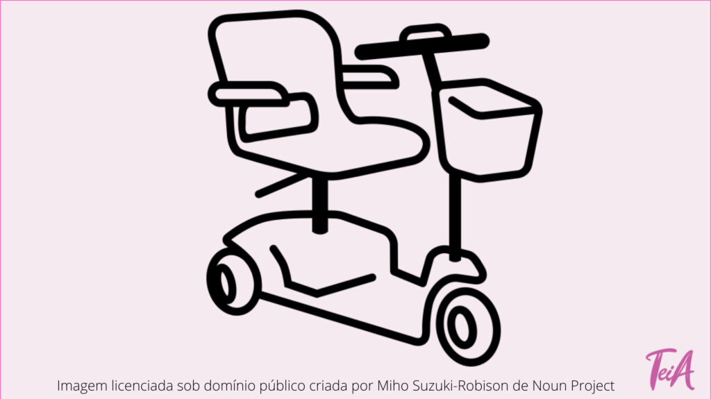 São indicados para pessoas que deambulam de maneira lenta, mas com um bom controle corporal. A maioria dos triciclos tem um sistema de assento que gira para as laterais para facilitar a entrada e saída do usuário. O assento é na maioria das vezes removível para facilitar o transporte. A velocidade é controlada eletronicamente. Utilizado em lugares com uma grande área de circulação.