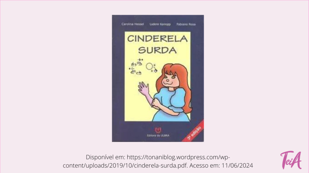 Livro em língua brasileira de sinais (Libras).