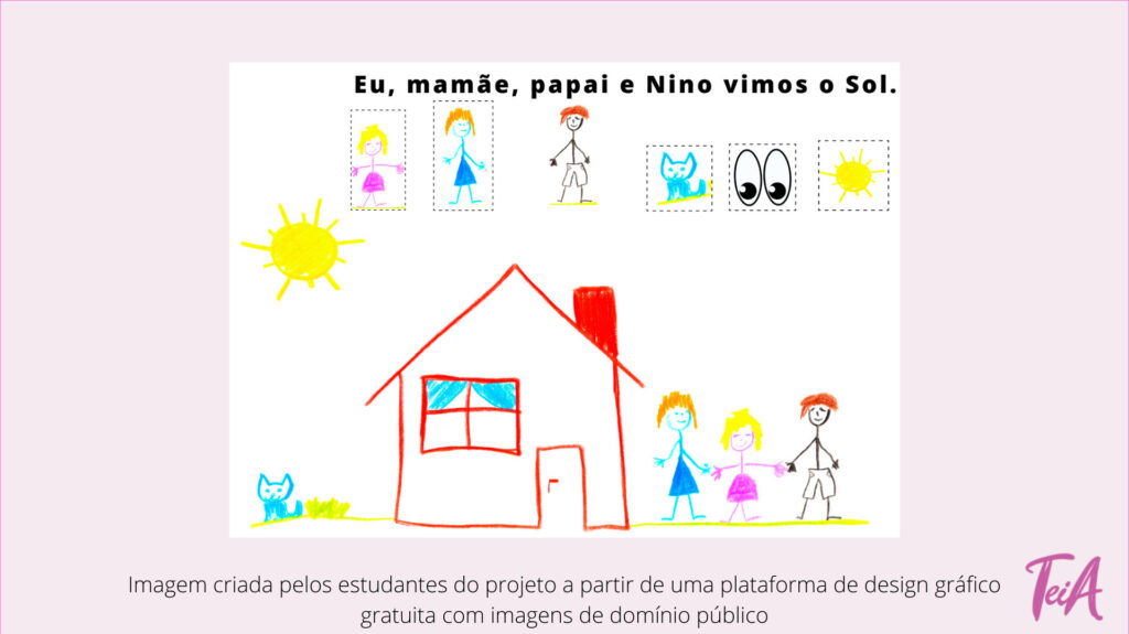 Este recurso possibilita o aumento do vocabulário gráfico a partir de desenhos feitos pela própria pessoa.