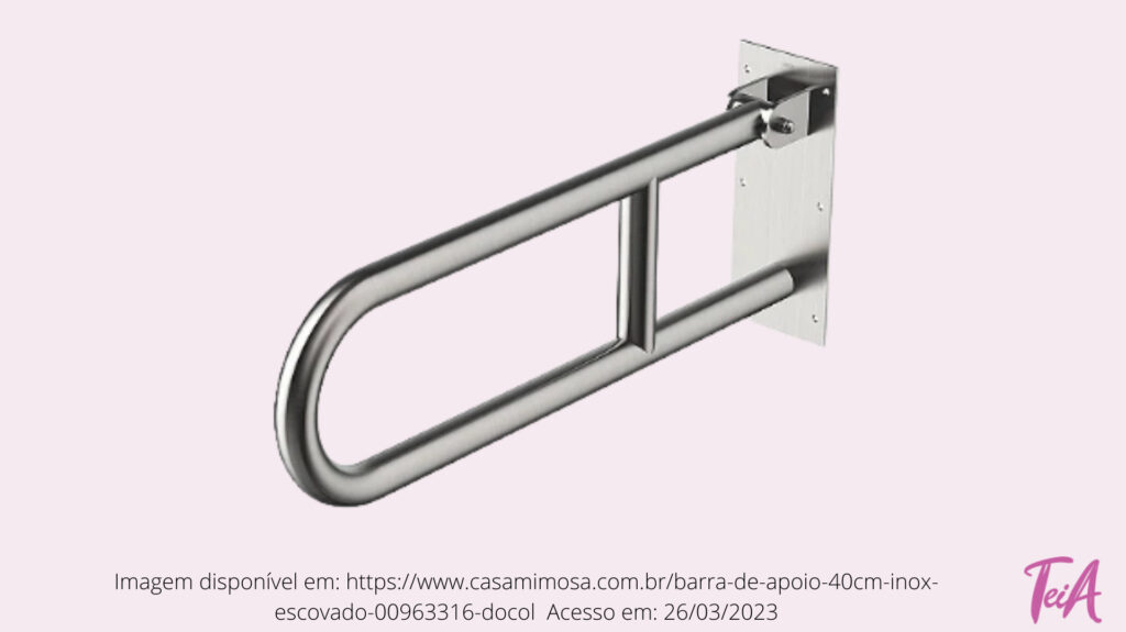 As barras articuladas facilitam as transferências (saída e entrada da cama), indicada para lugares com limitação de espaço.