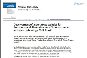 Desenvolvimento de um site protótipo para doações e disseminação de informações sobre tecnologia assistiva: TeiA Brasil
